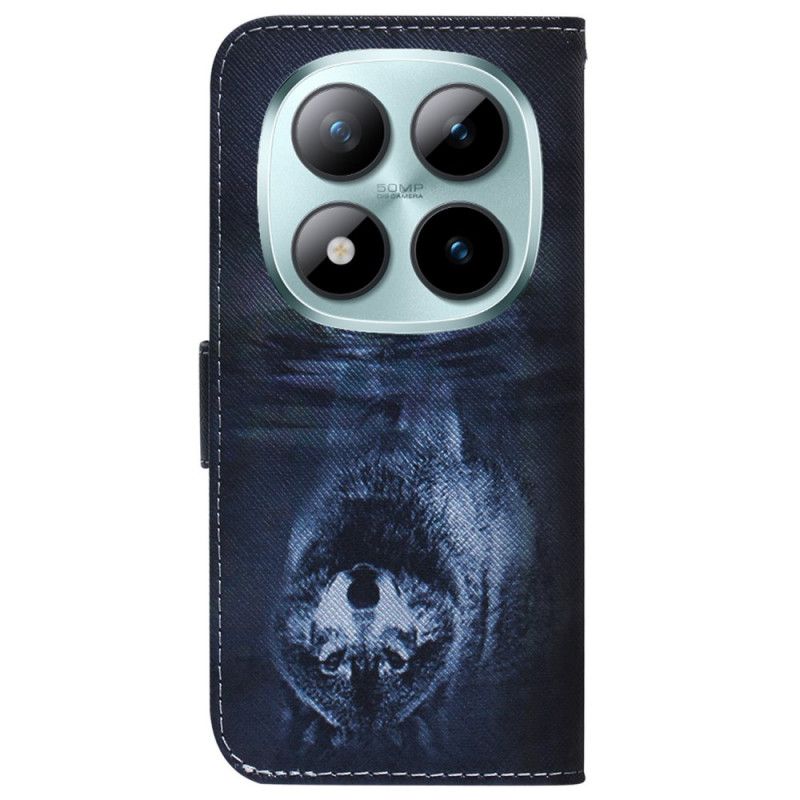 Skórzany Futerał Xiaomi Redmi Note 15 Pro Plus 5g Etui Na Telefon Sen Szczeniaka