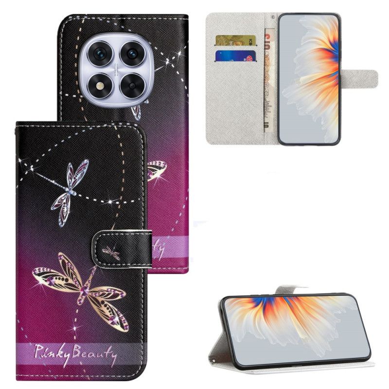 Skórzany Futerał Xiaomi Redmi Note 15 Pro Plus 5g Etui Na Telefon Ważki