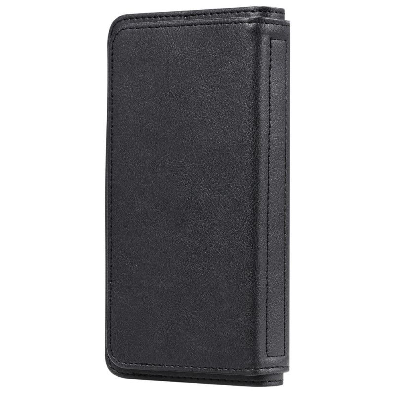 Etui Folio Google Pixel 4a Granatowy Czarny Wielofunkcyjne Etui Na 10 Kart