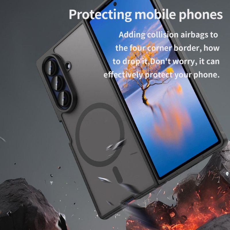 Etui Do Samsung Galaxy Z Fold 7 Kompatybilny Z Magsafe Przyciemniany