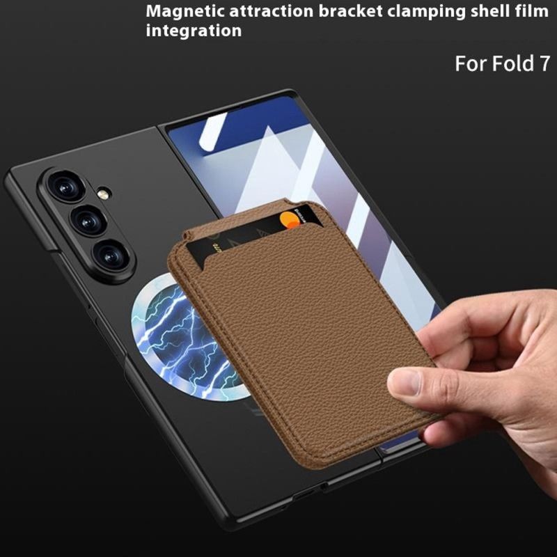 Etui Do Samsung Galaxy Z Fold 7 Odłączany Uchwyt Na Kartę I Zintegrowana Podstawka
