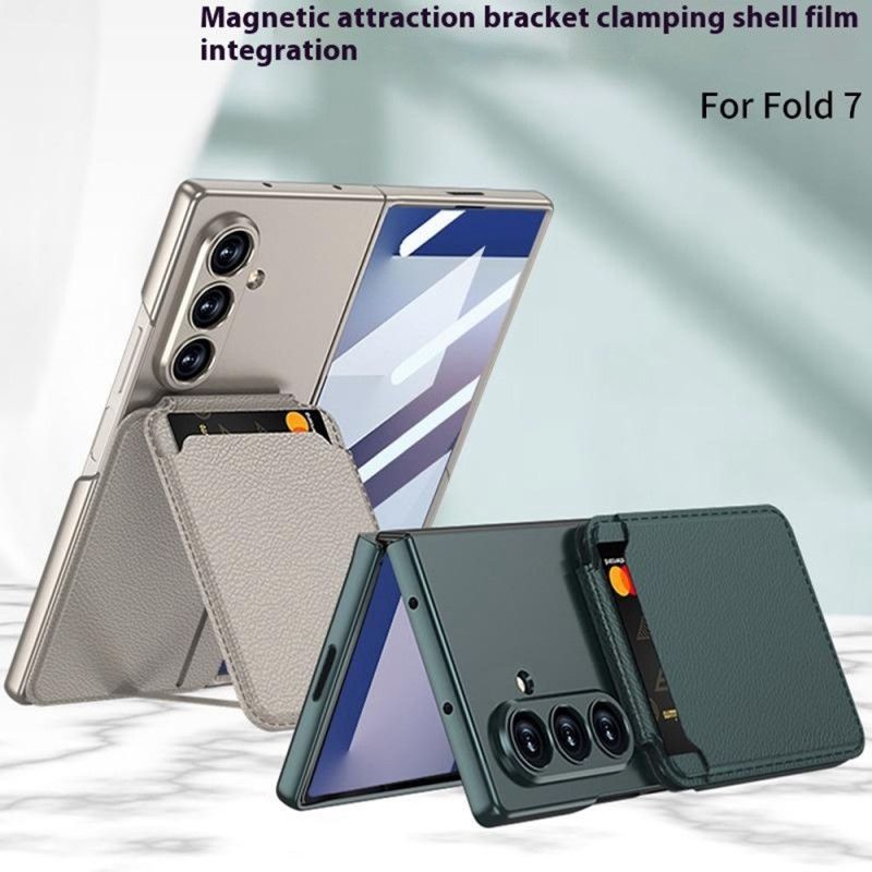 Etui Do Samsung Galaxy Z Fold 7 Odłączany Uchwyt Na Kartę I Zintegrowana Podstawka