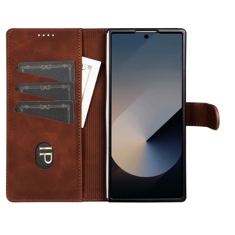 Etui Folio Do Samsung Galaxy Z Fold 7 Efekt Zamszu Azns