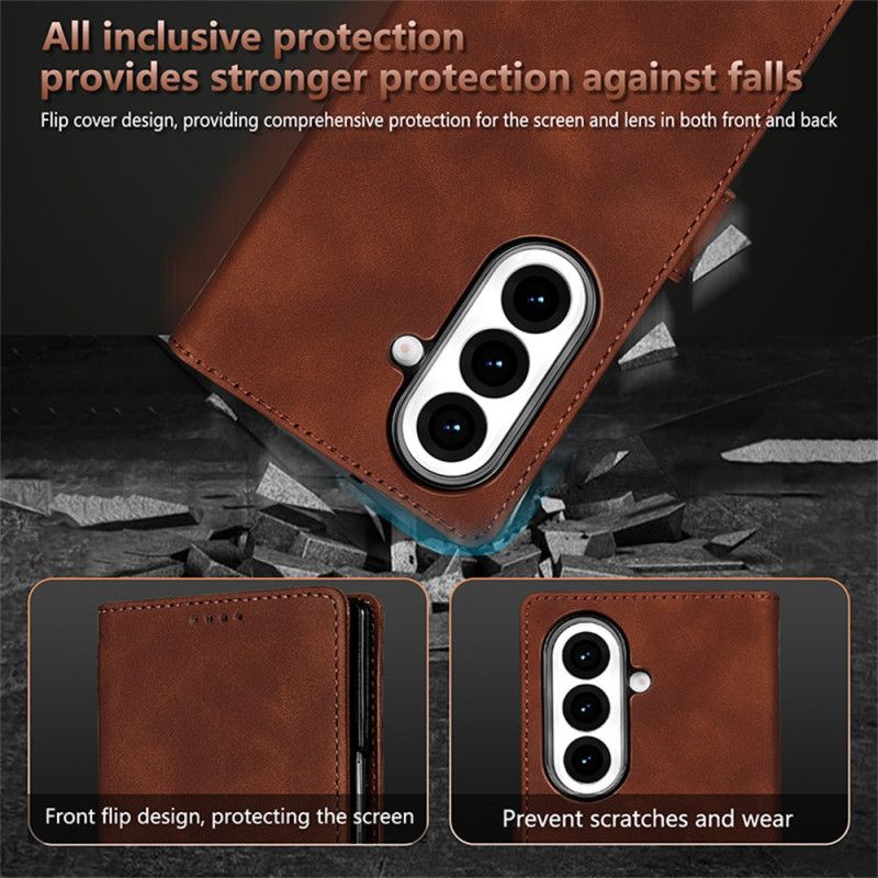 Etui Folio Do Samsung Galaxy Z Fold 7 Efekt Zamszu Azns