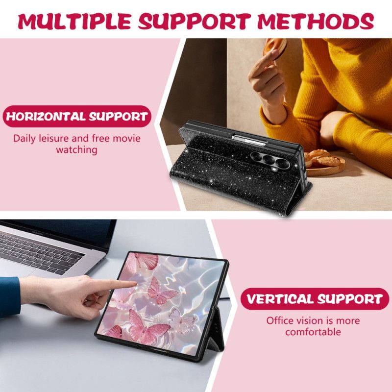 Etui Folio Samsung Galaxy Z Fold 7 Brokat Etui Ochronne