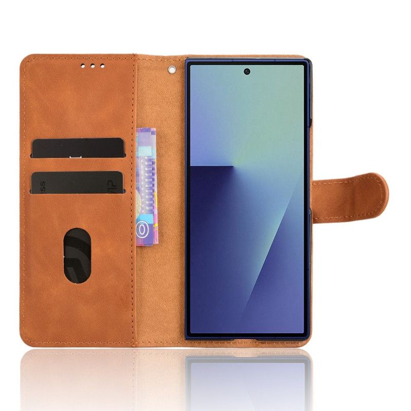 Etui Folio Samsung Galaxy Z Fold 7 Efekt Zamszu
