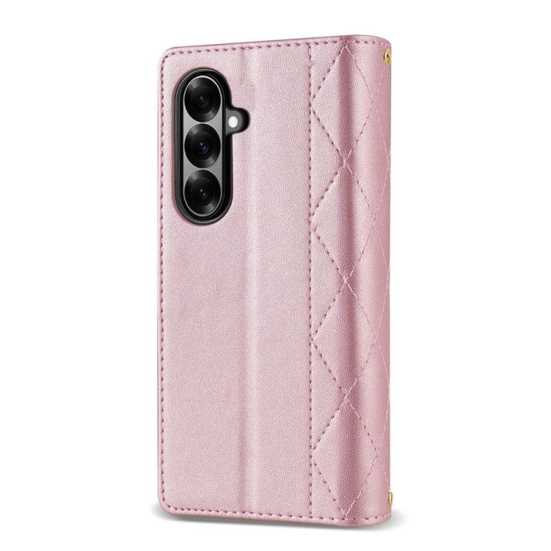 Etui Folio Samsung Galaxy Z Fold 7 Wyściełane Z Paskiem Na Ramię I Smyczą Etui Ochronne