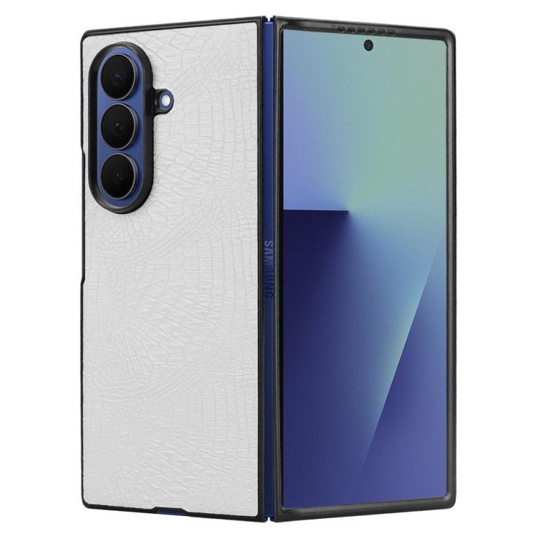 Etui Samsung Galaxy Z Fold 7 Efekt Krokodyla Etui Ochronne