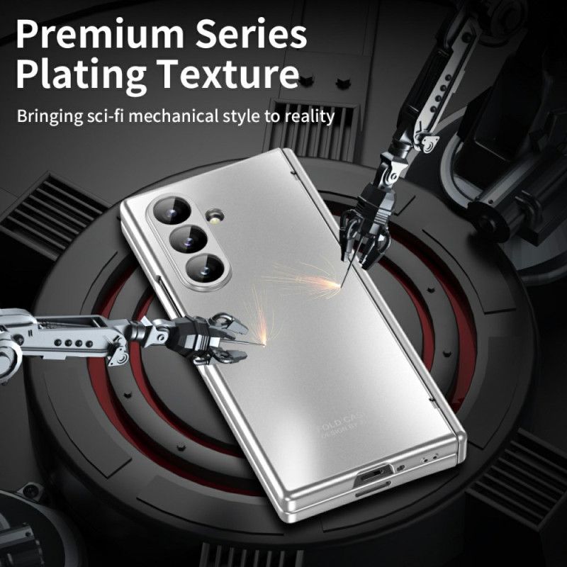 Etui Samsung Galaxy Z Fold 7 Efekt Metaliczny Z Folią Ochronną Na Ekran