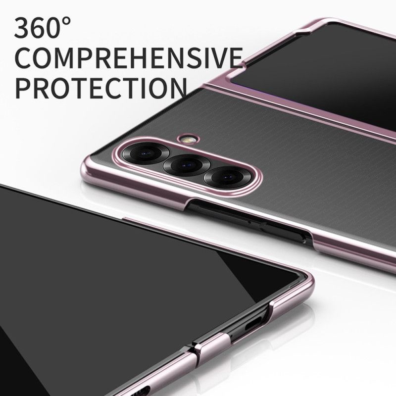 Etui Samsung Galaxy Z Fold 7 Obręcz Z Efektem Metalu Etui Ochronne