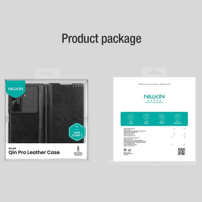 Flip Kotelot Samsung Galaxy Z Fold 7 Etui Na Telefon Seria Qin Pro Nillkin