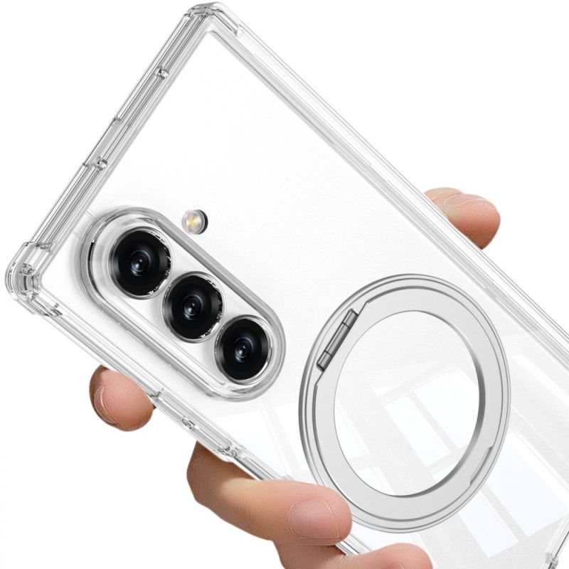 Futerały Samsung Galaxy Z Fold 7 Etui Na Telefon Półprzezroczysty Magnetyczny Zawias Z Podstawką