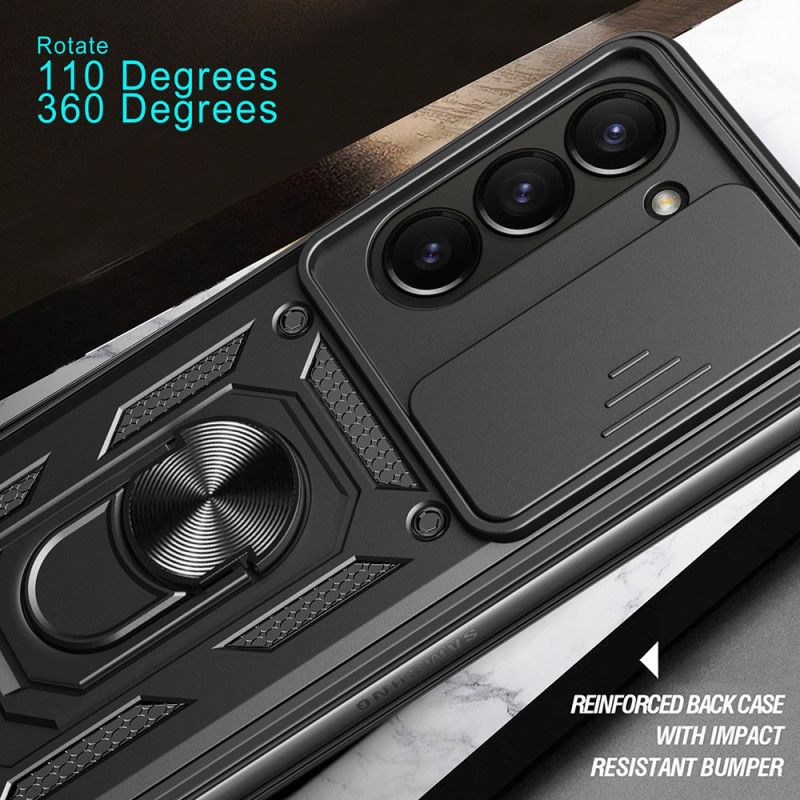 Futerały Samsung Galaxy Z Fold 7 Etui Na Telefon Uchwyt Pierścieniowy I Przesuwana Osłona Aparatu