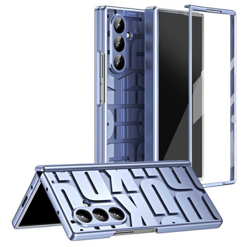 Futerały Samsung Galaxy Z Fold 7 Etui Na Telefon Wzór Litery Z Folią Ochronną Na Ekran Ze Szkła Hartowanego