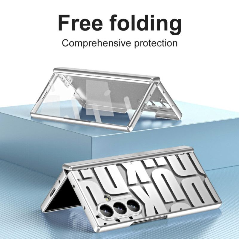 Futerały Samsung Galaxy Z Fold 7 Etui Na Telefon Wzór Litery Z Folią Ochronną Na Ekran Ze Szkła Hartowanego