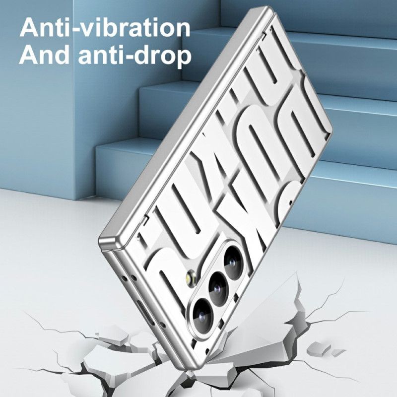 Futerały Samsung Galaxy Z Fold 7 Etui Na Telefon Wzór Litery Z Folią Ochronną Na Ekran Ze Szkła Hartowanego