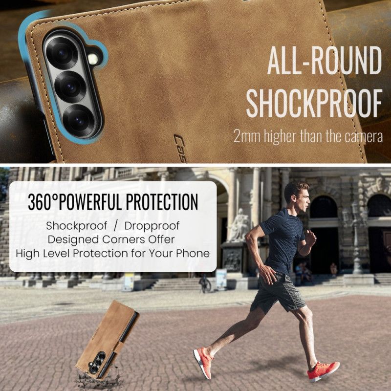 Skórzany Futerał Samsung Galaxy Z Fold 7 Etui Na Telefon Caseme