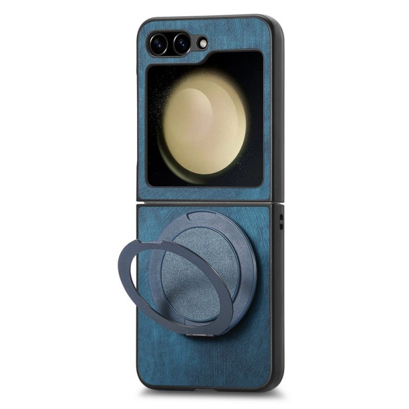 Etui Do Samsung Galaxy Z Flip 7 Fe Efekt Zamszu Z Obrotowym Uchwytem Podstawka