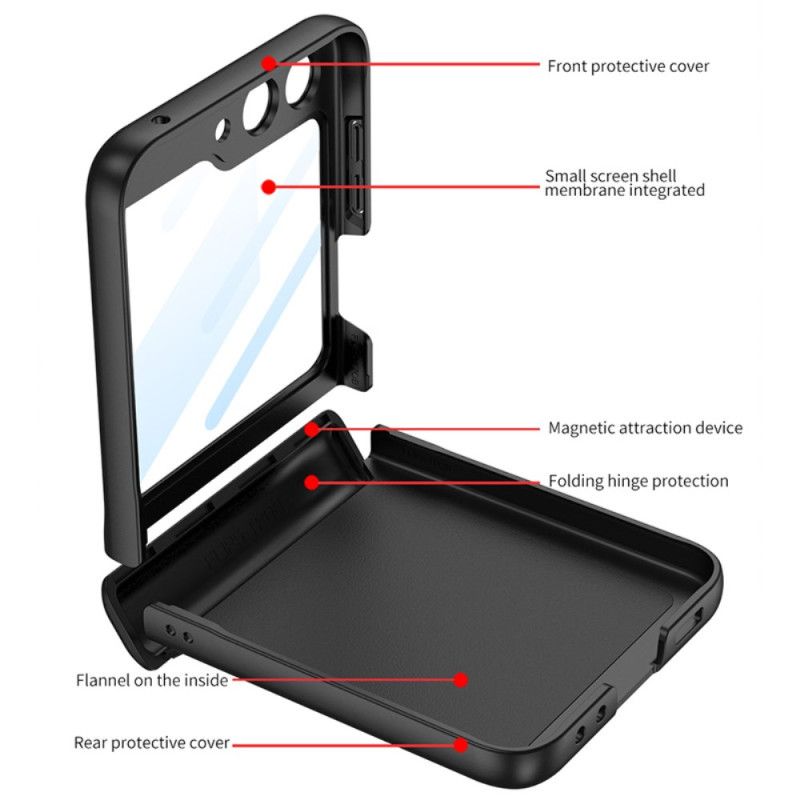 Etui Do Samsung Galaxy Z Flip 7 Fe Magnetyczny Zawias Gkk I Mała Folia Ochronna Na Ekran