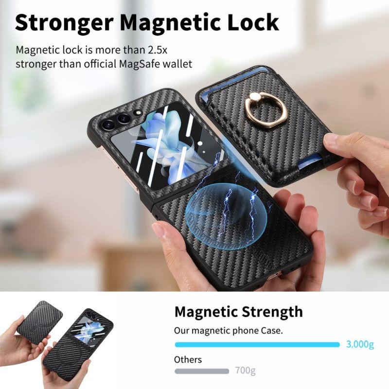 Etui Do Samsung Galaxy Z Flip 7 Fe Etui Na Karty Z Włókna Węglowego