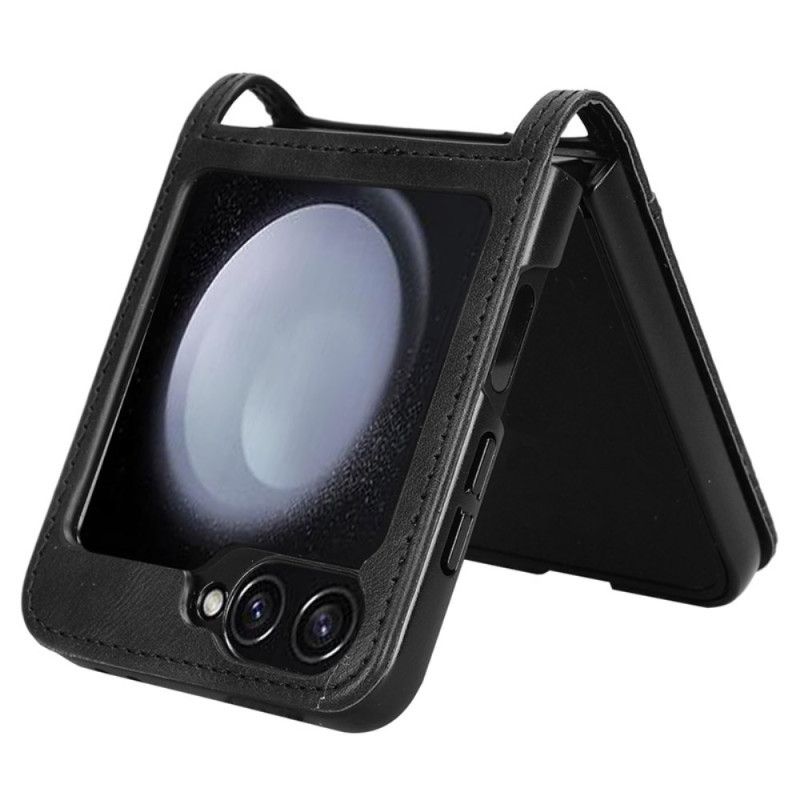 Etui Do Samsung Galaxy Z Flip 7 Fe Etui Na Karty Ze Skóry W Stylu Retro