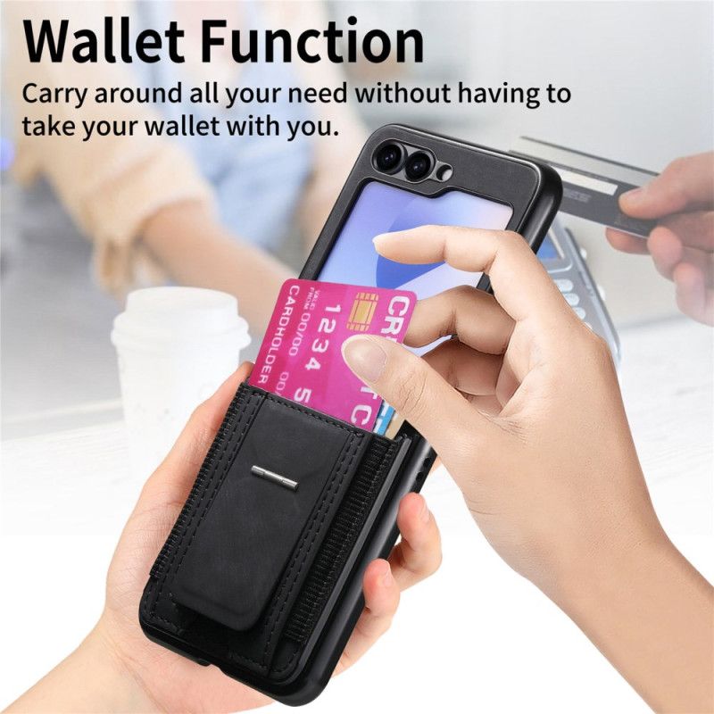Etui Do Samsung Galaxy Z Flip 7 Fe Stojak I Uchwyt Na Karty