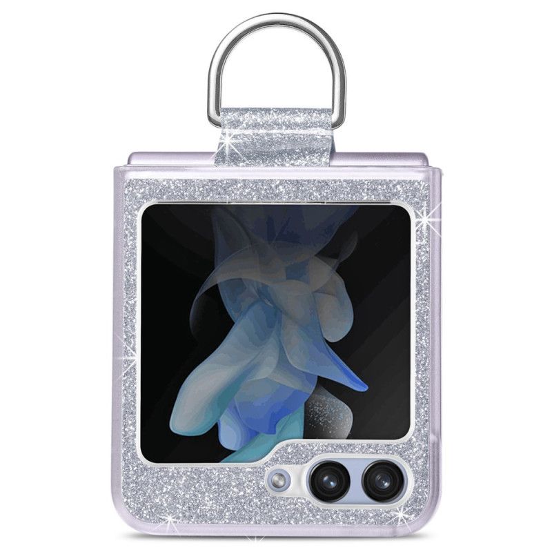 Etui Samsung Galaxy Z Flip 7 Fe Cekiny I Kryształki Górskie Etui Ochronne