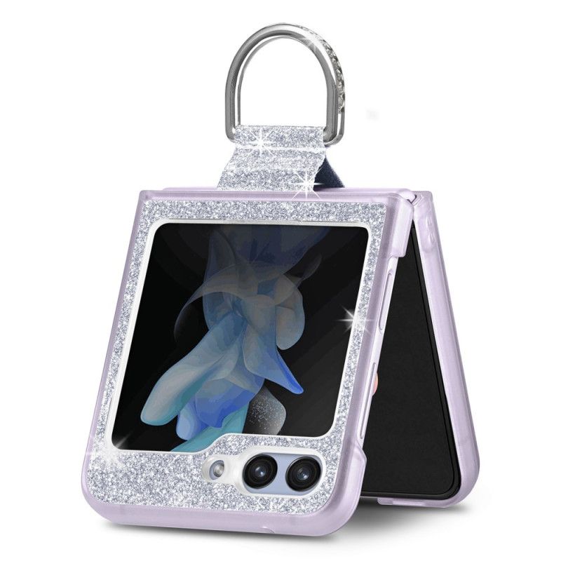 Etui Samsung Galaxy Z Flip 7 Fe Cekiny I Kryształki Górskie Etui Ochronne