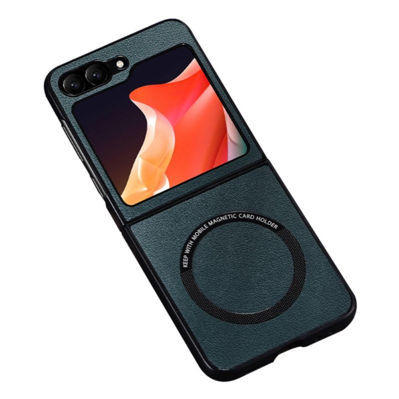 Etui Samsung Galaxy Z Flip 7 Fe Efekt Skóry Kompatybilny Z Magsafe