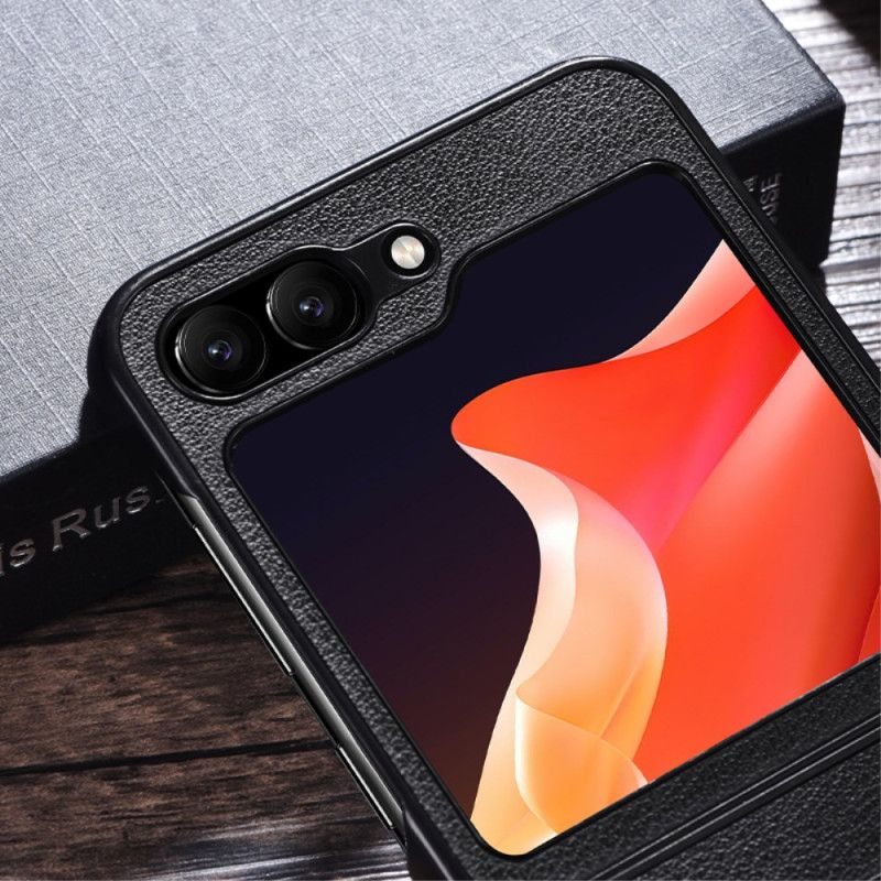 Etui Samsung Galaxy Z Flip 7 Fe Efekt Skóry Kompatybilny Z Magsafe