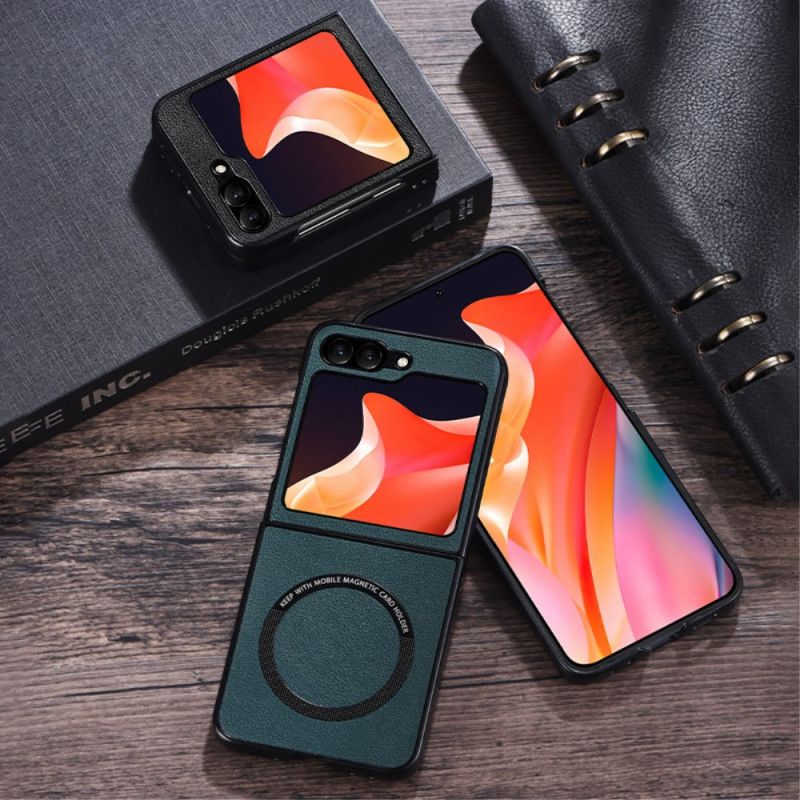 Etui Samsung Galaxy Z Flip 7 Fe Efekt Skóry Kompatybilny Z Magsafe