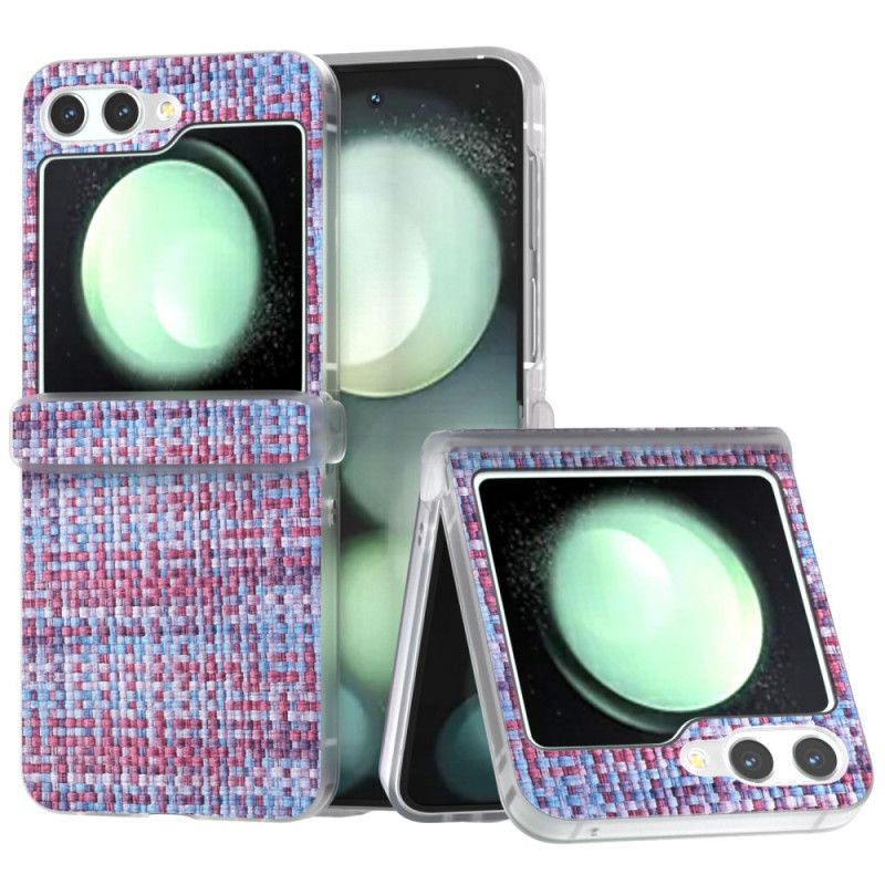 Etui Samsung Galaxy Z Flip 7 Fe Efekt Tkaniny Etui Ochronne