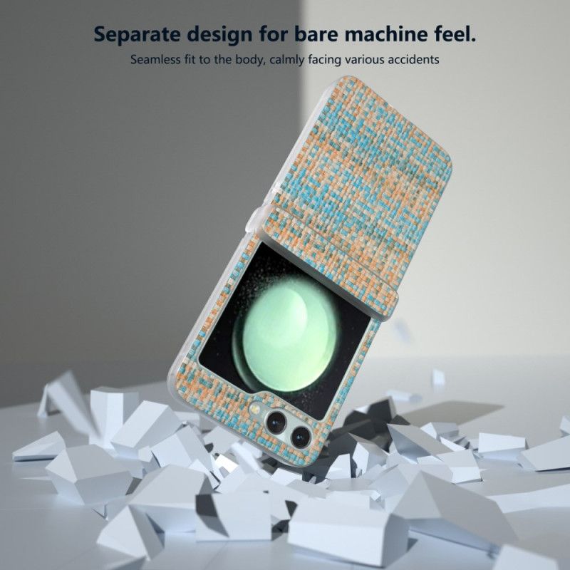 Etui Samsung Galaxy Z Flip 7 Fe Efekt Tkaniny Etui Ochronne