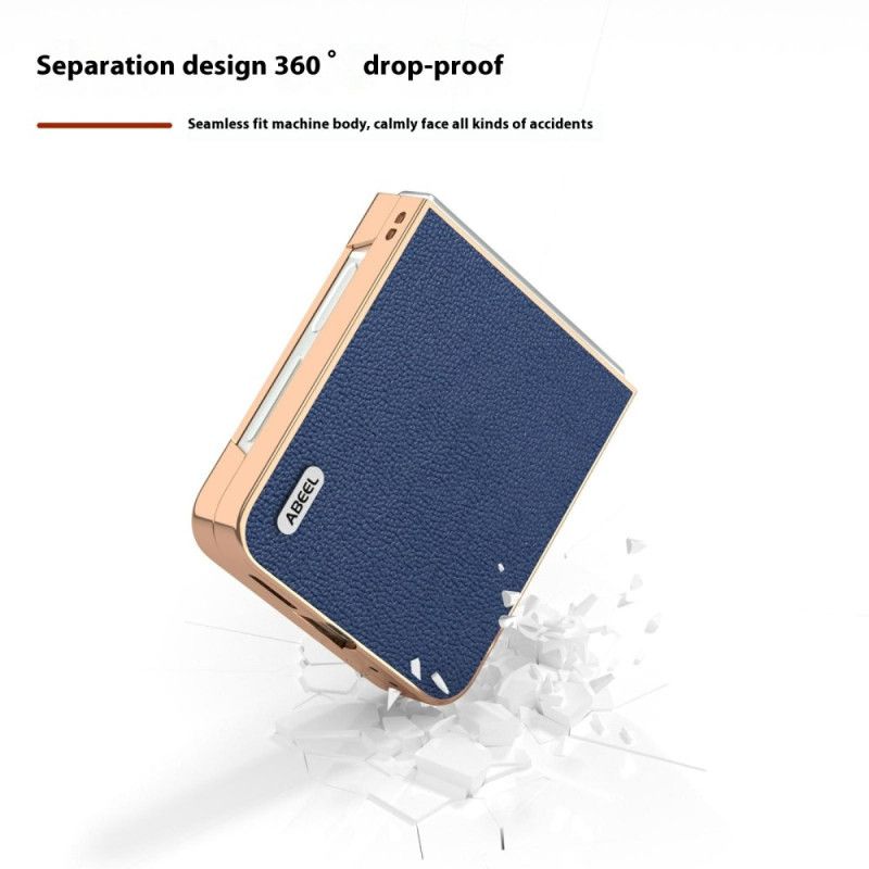 Etui Samsung Galaxy Z Flip 7 Fe Klasyczna Skóra Abeel Etui Ochronne