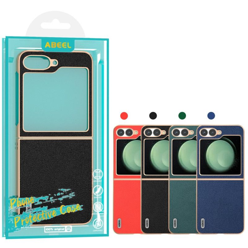 Etui Samsung Galaxy Z Flip 7 Fe Klasyczna Skóra Abeel Etui Ochronne