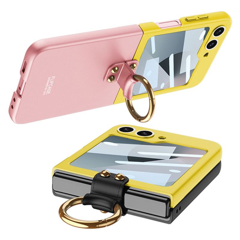 Etui Samsung Galaxy Z Flip 7 Fe Magnetyczna Osłona Zawiasów I Dwukolorowa Podstawka Etui Ochronne