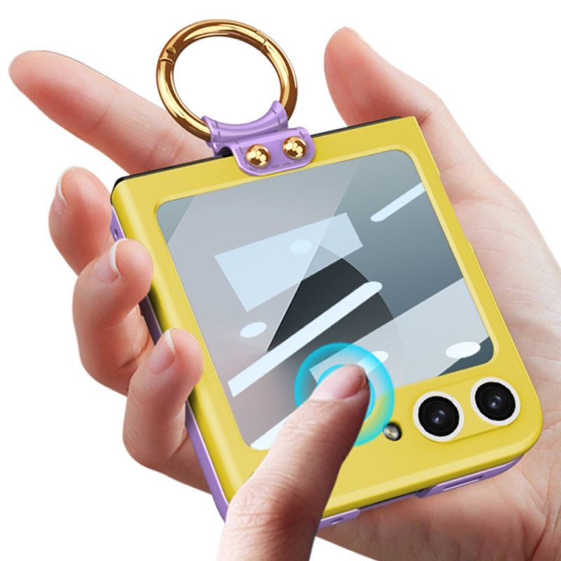 Etui Samsung Galaxy Z Flip 7 Fe Magnetyczna Osłona Zawiasów I Dwukolorowa Podstawka Etui Ochronne