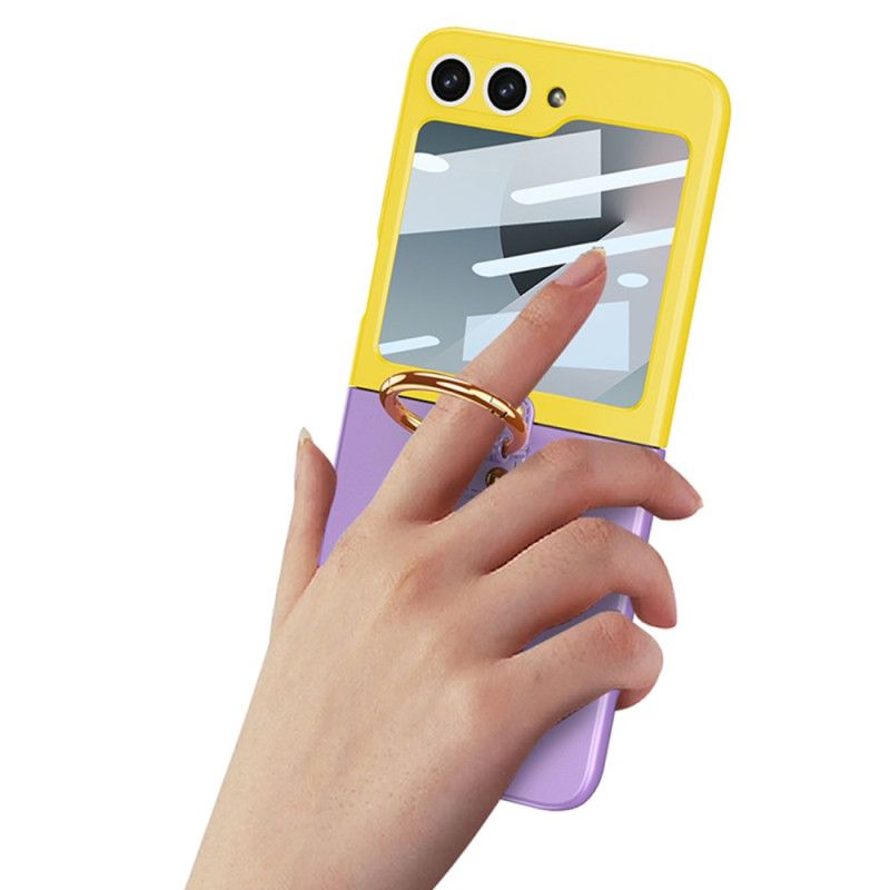 Etui Samsung Galaxy Z Flip 7 Fe Magnetyczna Osłona Zawiasów I Dwukolorowa Podstawka Etui Ochronne