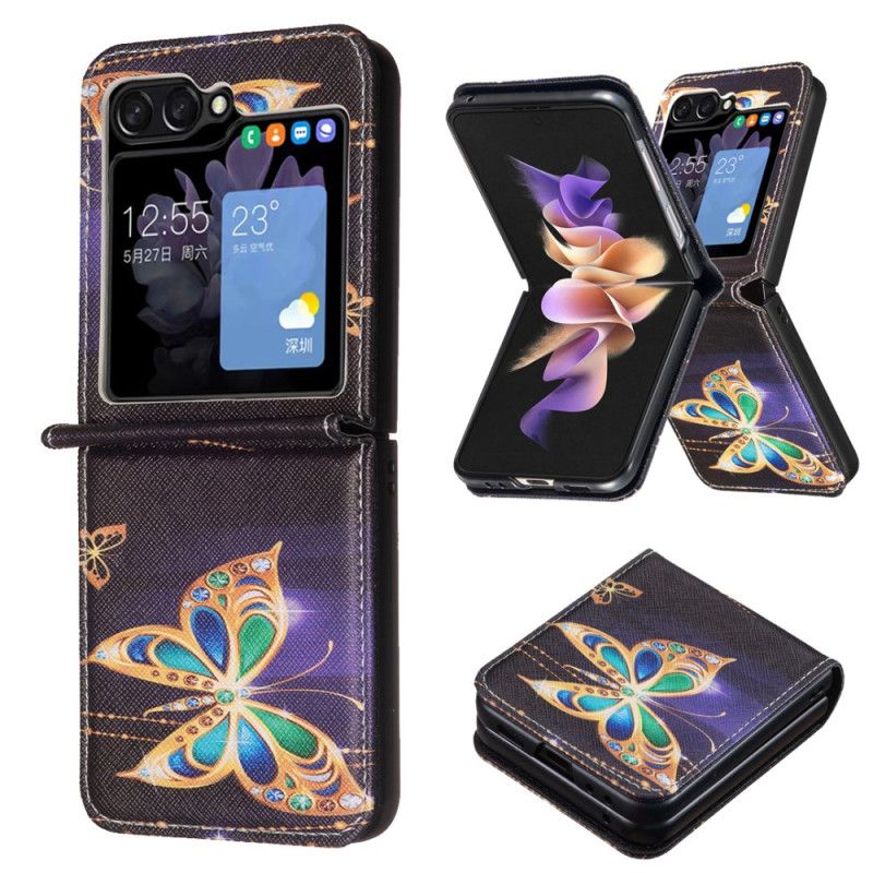 Etui Samsung Galaxy Z Flip 7 Fe Motyl Z Klejnotami Etui Ochronne
