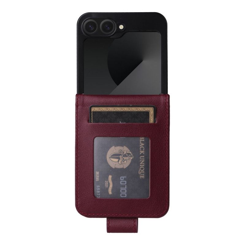 Etui Samsung Galaxy Z Flip 7 Fe Etui Na Karty Z Efektem Skóry