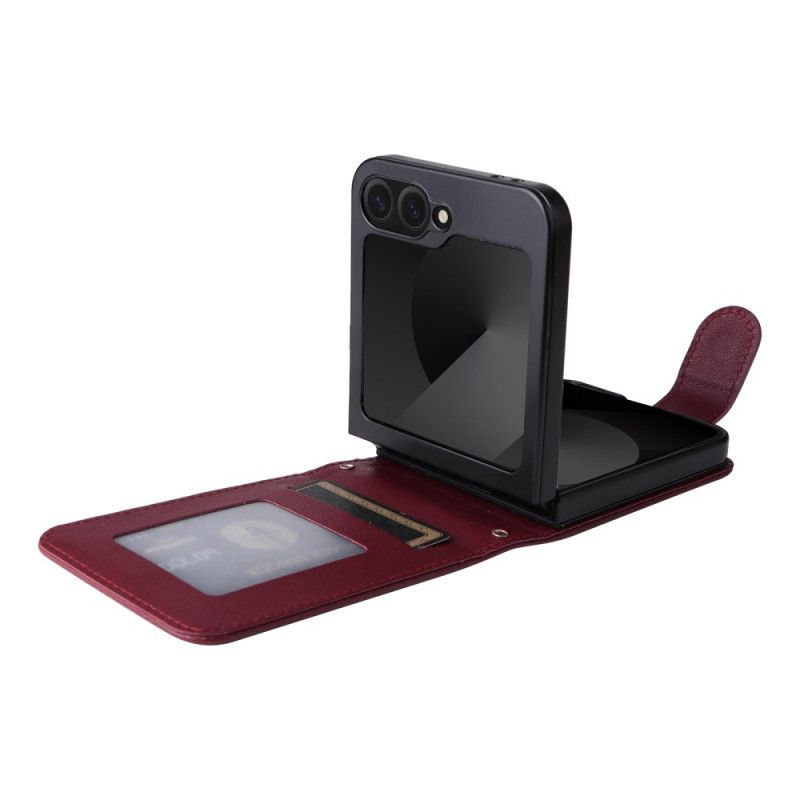 Etui Samsung Galaxy Z Flip 7 Fe Etui Na Karty Z Efektem Skóry