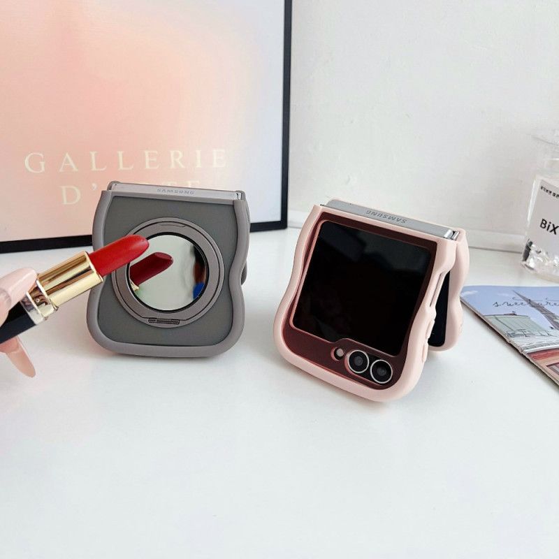 Etui Samsung Galaxy Z Flip 7 Fe Obrotowy Stojak I Wbudowane Lusterko