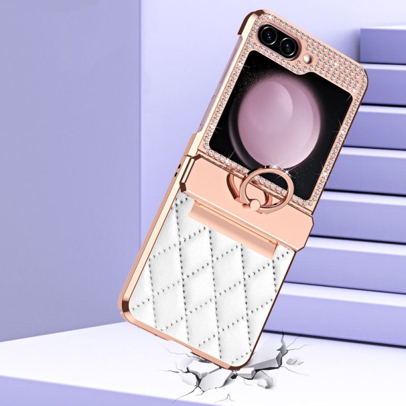 Etui Samsung Galaxy Z Flip 7 Fe Ozdoba Z Kryształków Górskich Etui Ochronne