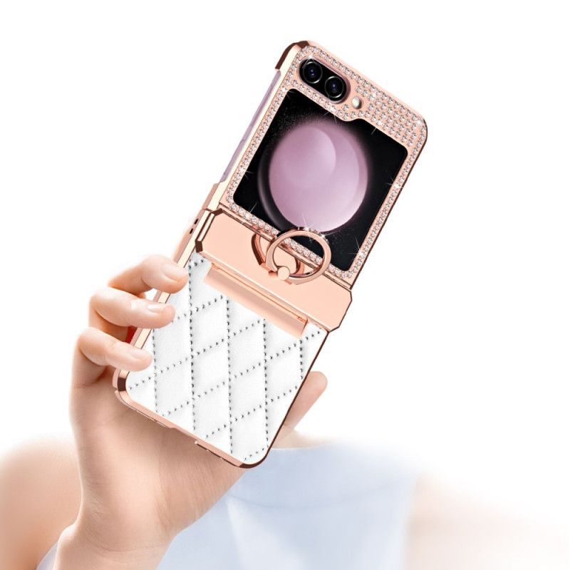 Etui Samsung Galaxy Z Flip 7 Fe Ozdoba Z Kryształków Górskich Etui Ochronne