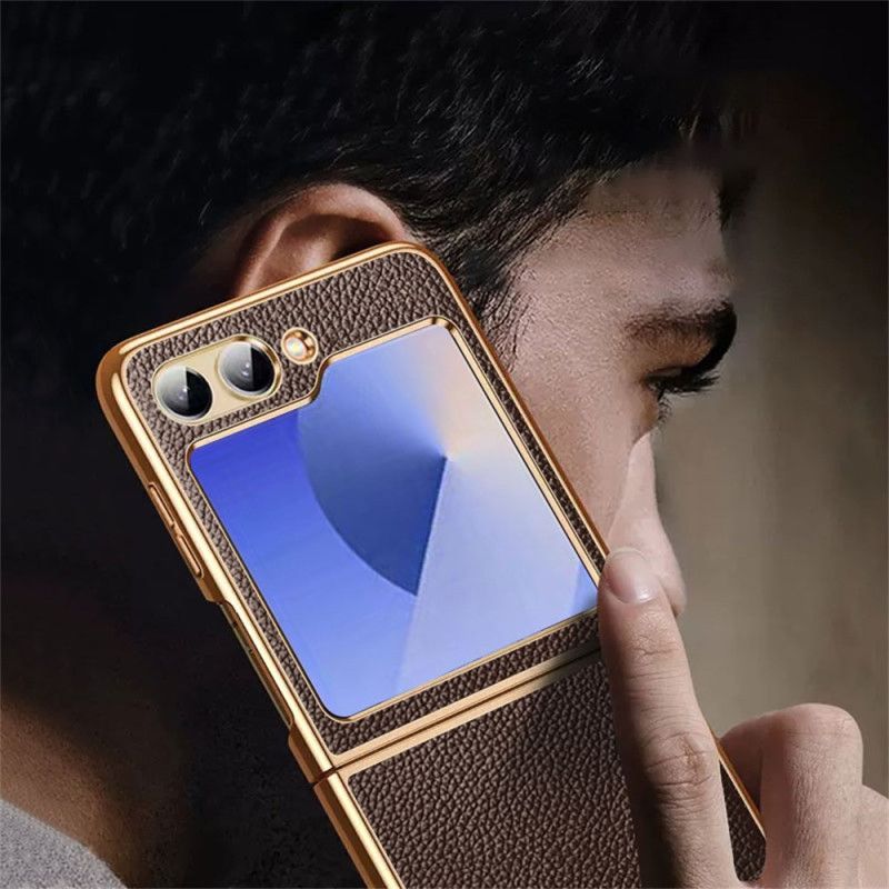 Etui Samsung Galaxy Z Flip 7 Fe Prawdziwa Skóra