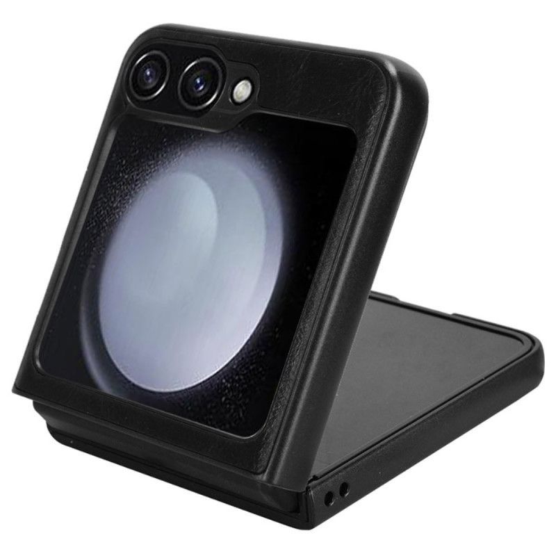 Etui Samsung Galaxy Z Flip 7 Fe Przeszycia Ze Sztucznej Skóry