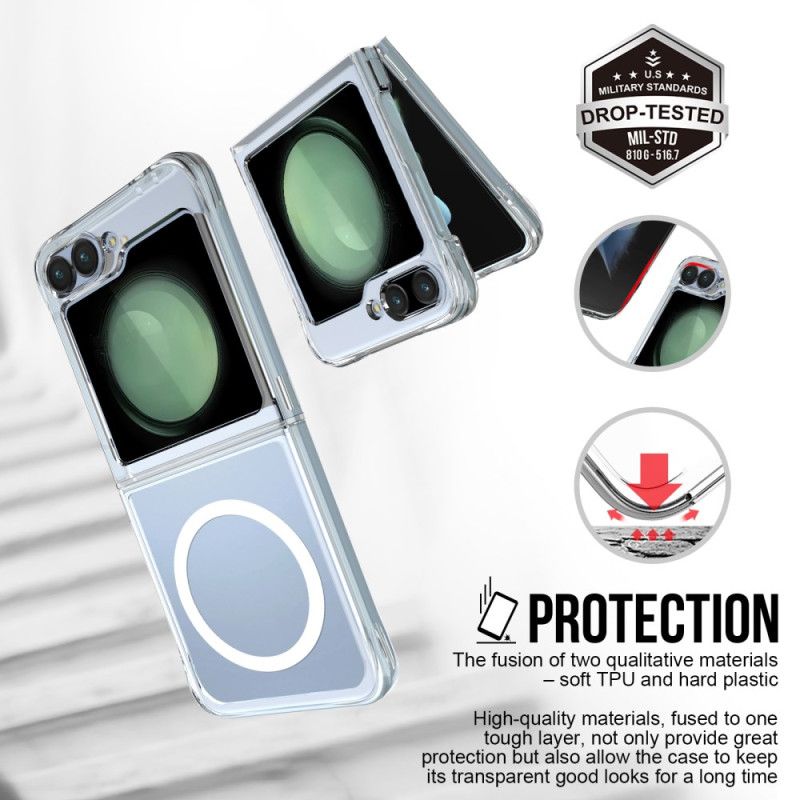 Etui Samsung Galaxy Z Flip 7 Fe Przezroczysty Magnetyczny Etui Ochronne