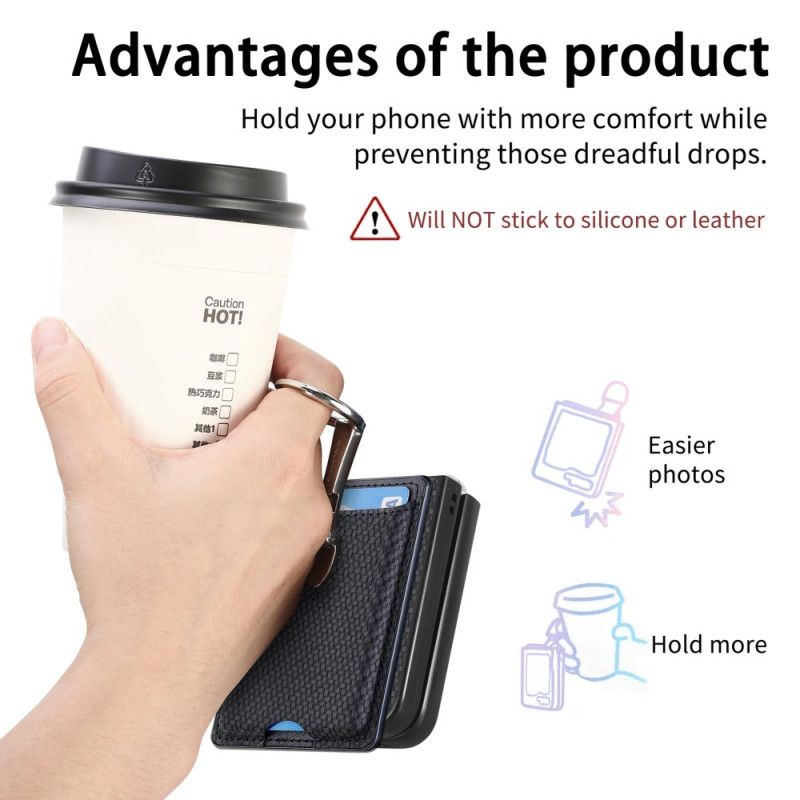 Etui Samsung Galaxy Z Flip 7 Fe Składany Stojak I Uchwyt Na Karty