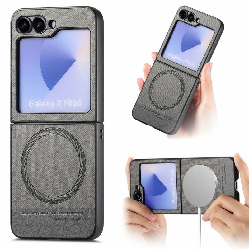 Etui Samsung Galaxy Z Flip 7 Fe Tekstura Dżinsu Kompatybilna Z Magsafe