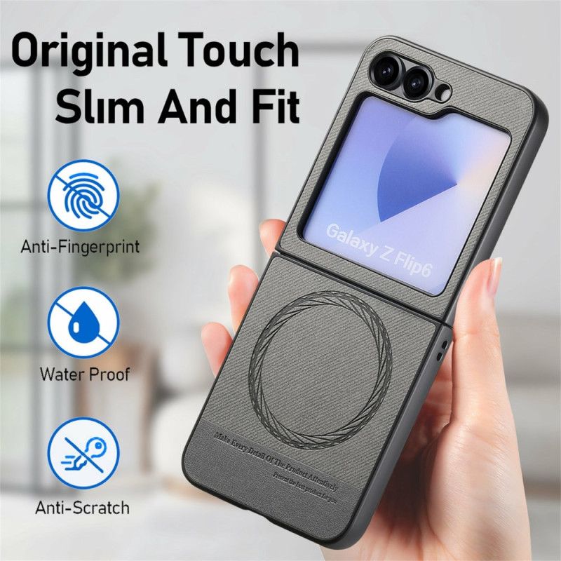 Etui Samsung Galaxy Z Flip 7 Fe Tekstura Dżinsu Kompatybilna Z Magsafe